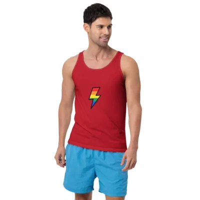 Pride Bolt — Unisex Tank Top – Lightning Edition by Splattio