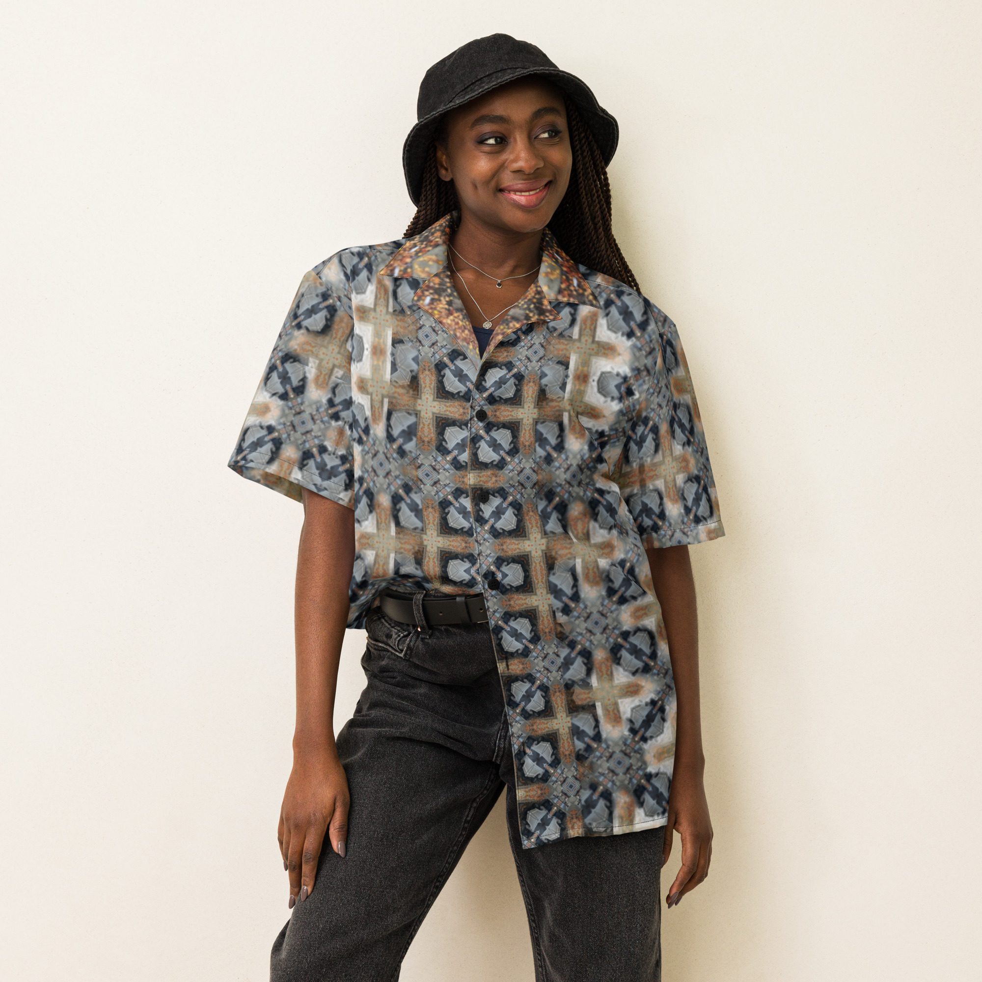 Urban Alloy — All-Over Print Unisex Button Shirt - Image 8