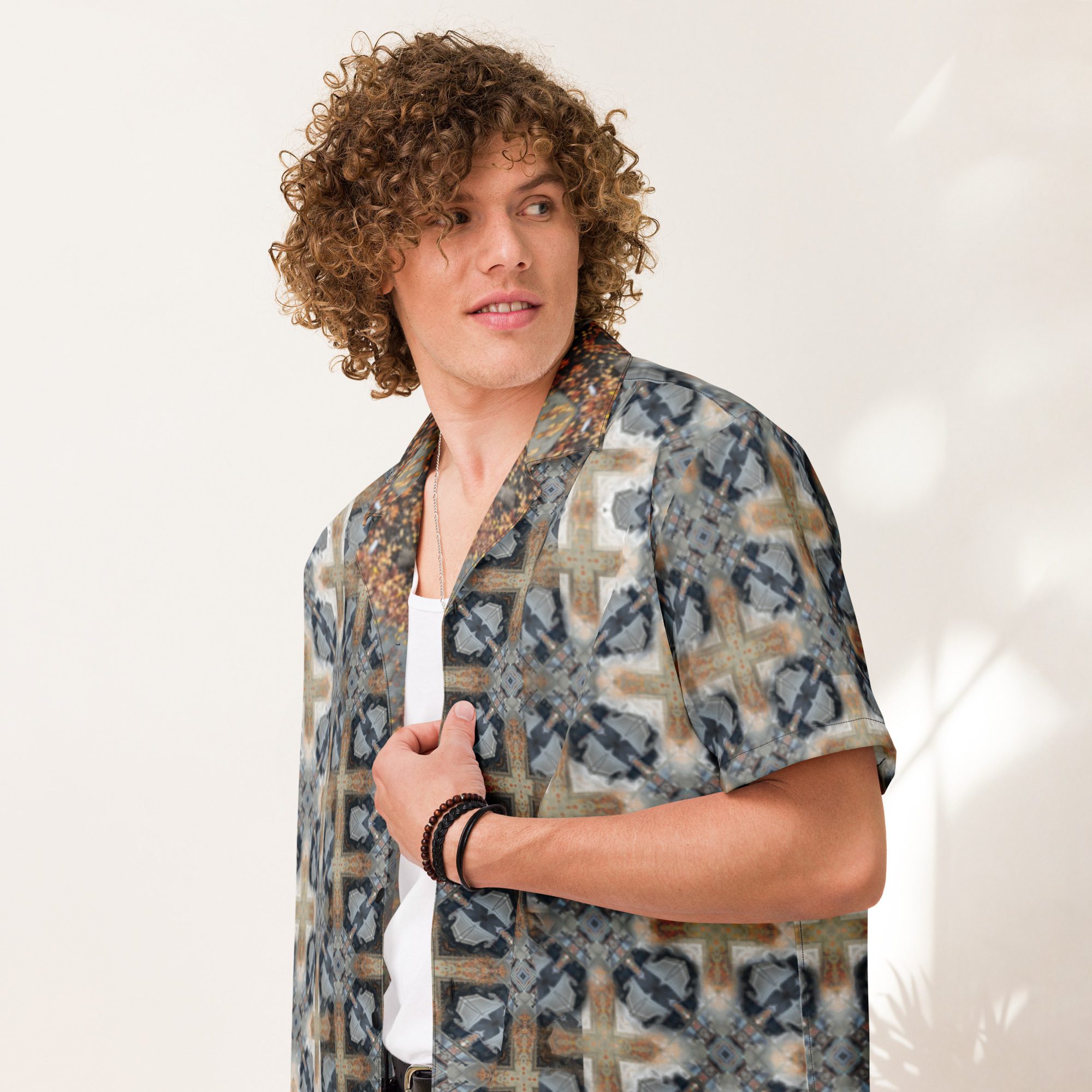Urban Alloy — All-Over Print Unisex Button Shirt - Image 9