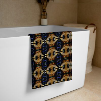 Eclipsed Noir Mirage – Artistic All-Over Print Towel