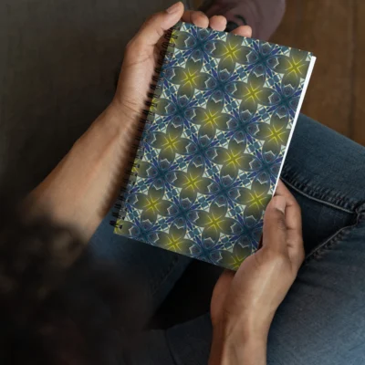 Luminous Starfall Spiral Notebook