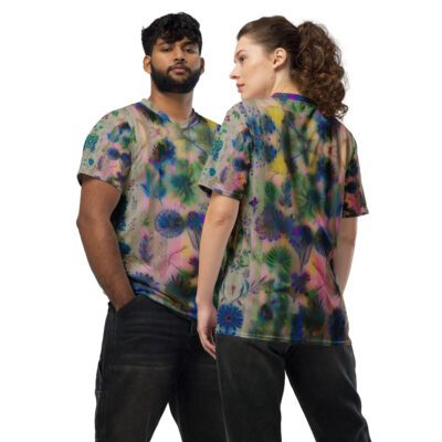 The Garden’s Wildflowers Preserved in Gentle Time  Recycled Unisex Sports Jersey