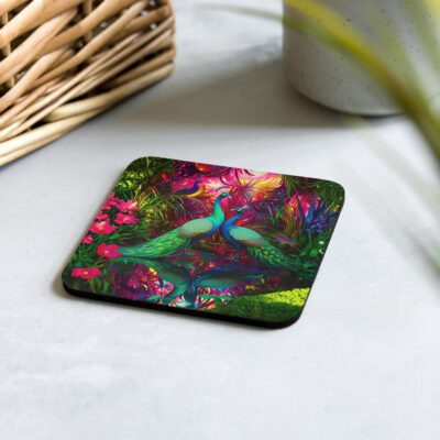 SG’s Mardi Gras Jewel Garden – Cork-Back Coaster