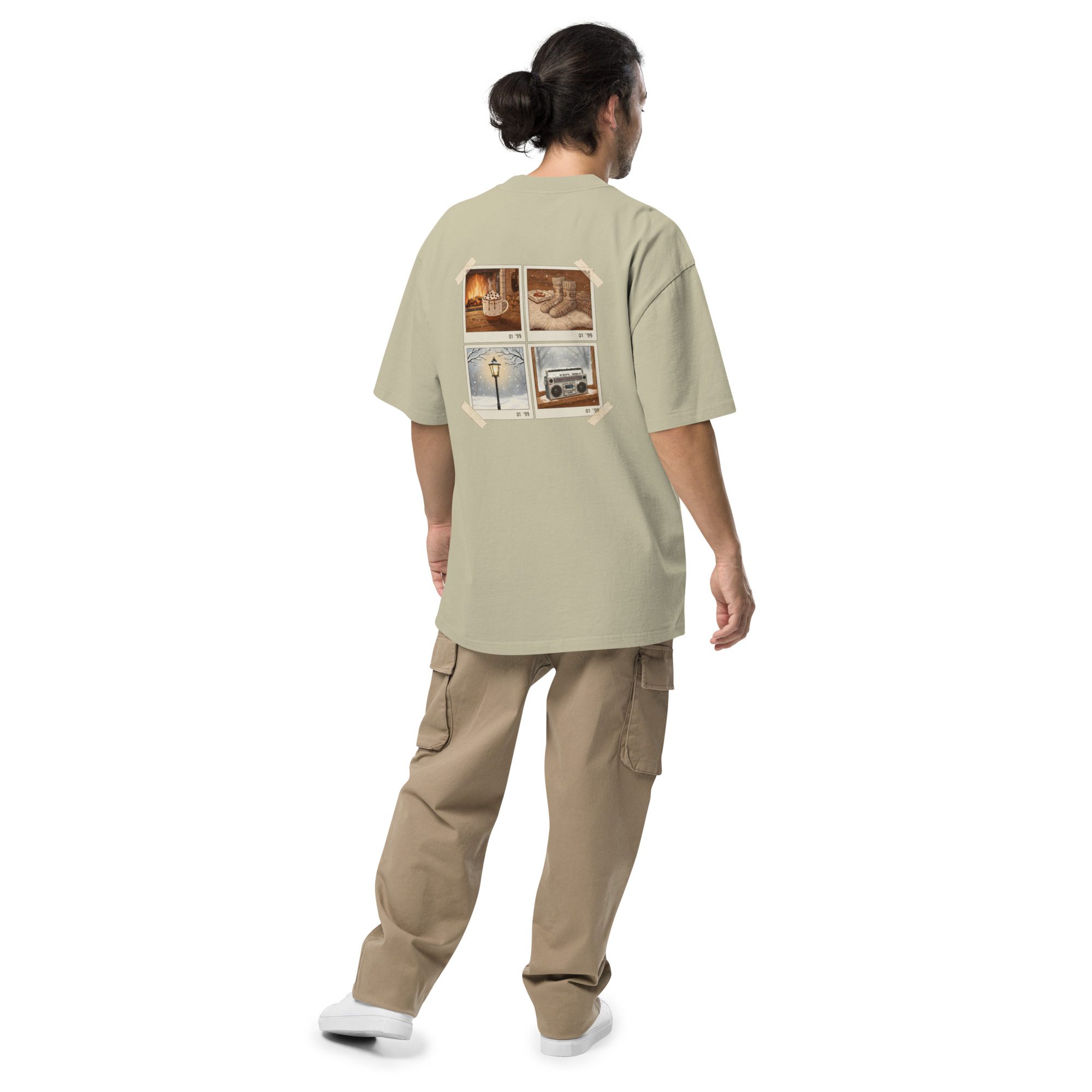 Retro Winter Scrapbook Collage Tee (4-Photo Grid) - Image 9