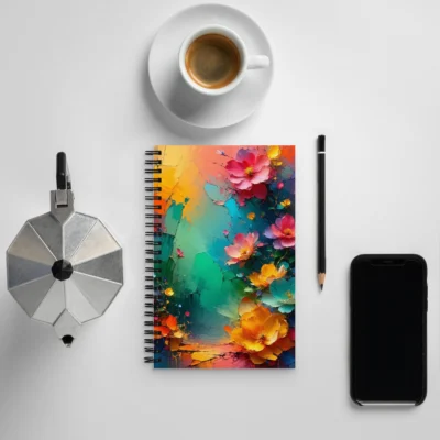 Petals of the Vivid Realm – Spiral Notebook