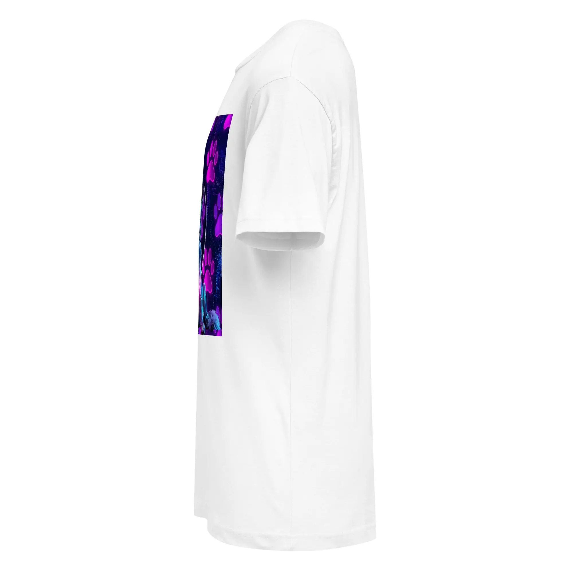 Electric Alpha: Love in the Pawlight  Unisex Fine Jersey Tee - Image 3