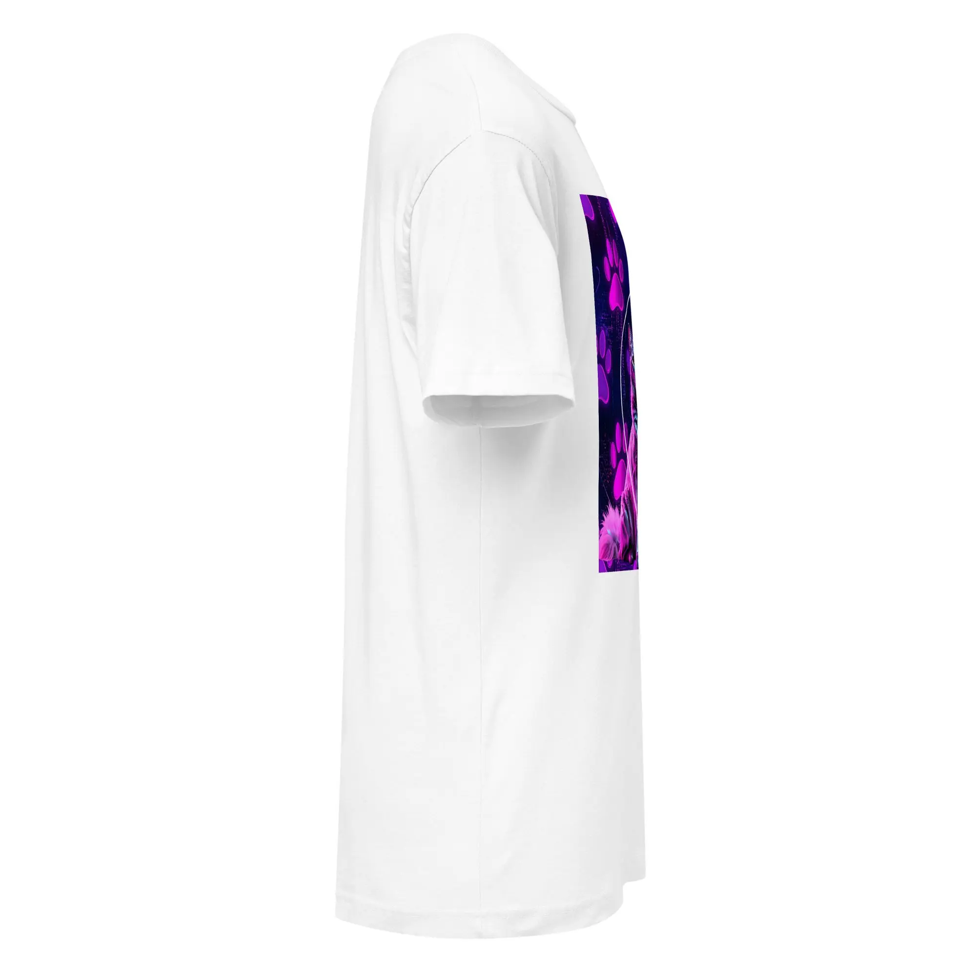 Electric Alpha: Love in the Pawlight  Unisex Fine Jersey Tee - Image 4