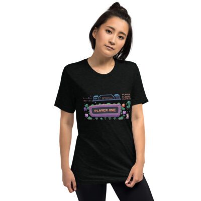 Player One: Game On — Retro Arcade Edition  Short sleeve t-shirt