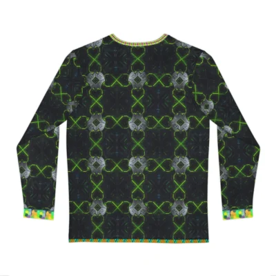 Executive Mode: Neon X Dominion Unisex All-Over Print Long Sleeve Shirt