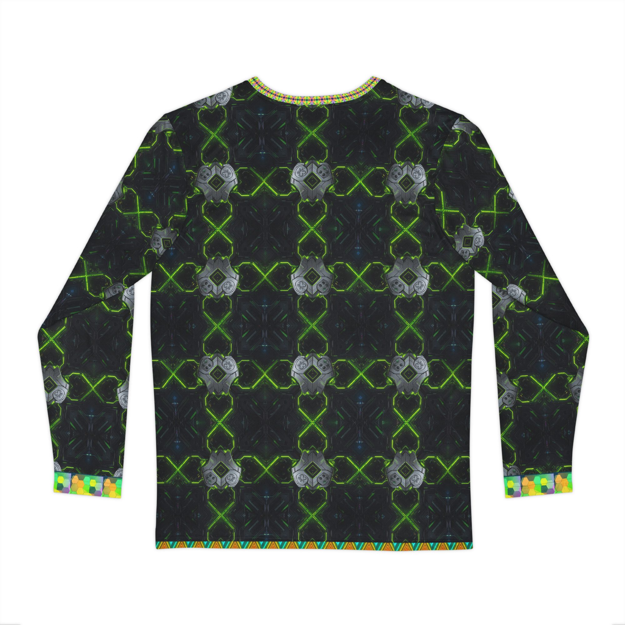 Executive Mode: Neon X Dominion Unisex All-Over Print Long Sleeve Shirt