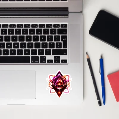 Acid Pulse Reactor — Cyberpunk Neon Energy Core: Bubble-Free Sticker