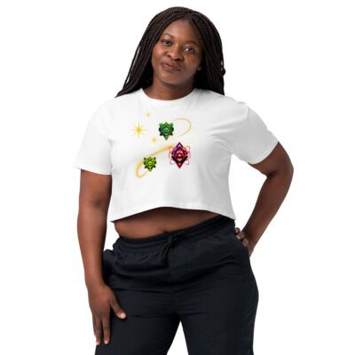 Acid Pulse Reactor — Cyberpunk Neon Energy Core Crop Top